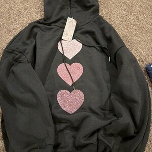 Black Heart Hoodie - woman’s
